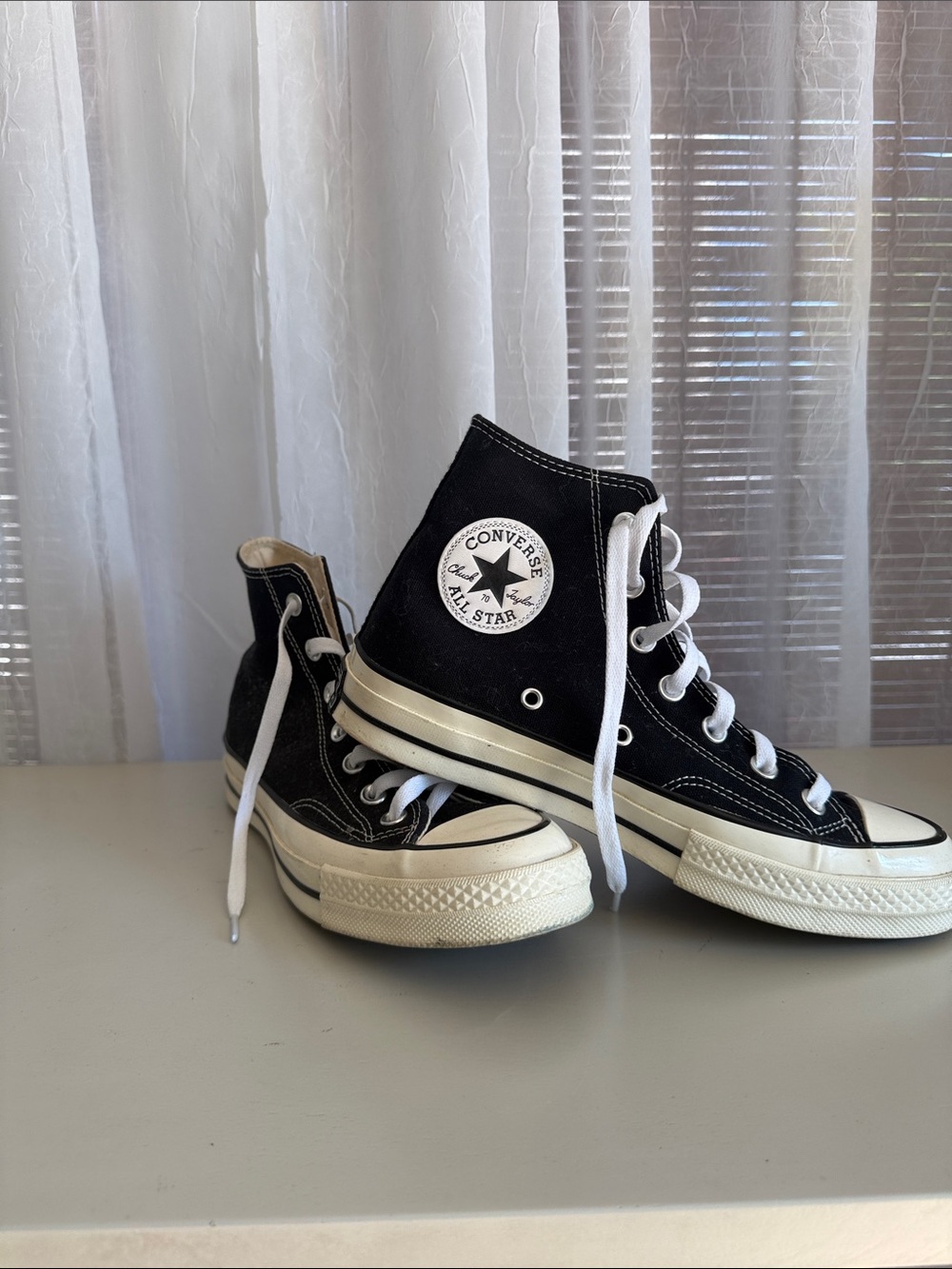 Converse Black & White High Top Sneakers